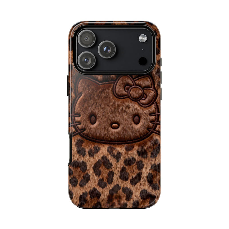 Leopard Hello Kitty Phone Case | Tough Phone Case